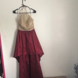 Gold/burgundy dress for special occasions